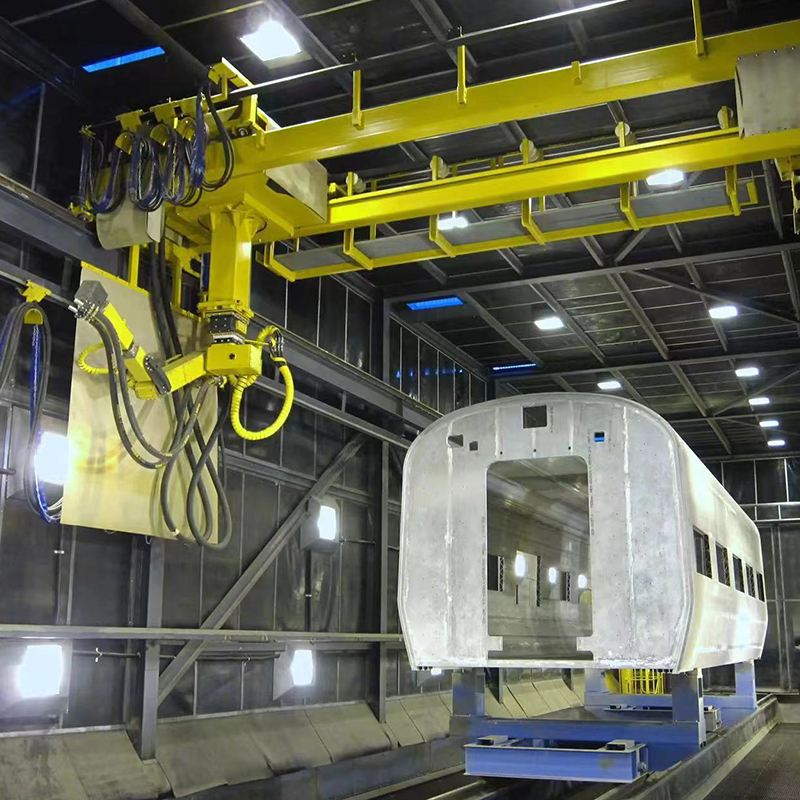 Sanding Room & Automatic Shot Blasting Machine