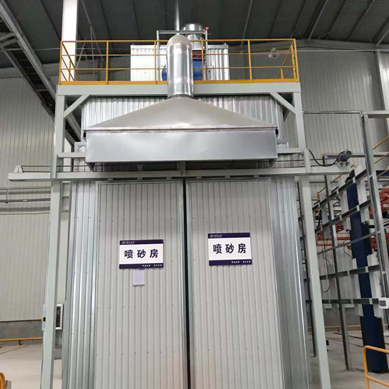 Sanding Room & Automatic Shot Blasting Machine